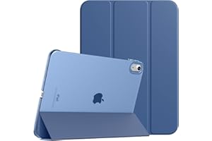 TiMOVO Cover Custodia Compatibile con iPad (A16) 11 Generazione 11 Pollici 2025/iPad 10 Generazione 10,9" 2022, Retro in PC Rigido Semi-Trasparente, Auto Sveglia/Sonno, Grigio Blu