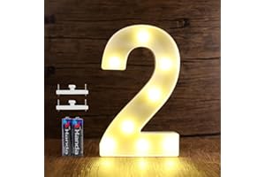 SMOTOT LED Buchstaben Lichter Alphabet Lampe Buchstabe Beleuchtung Lampe Beleuchtete Nachtlichter Dekoration für Geburtstag Weihnachten Hochzeit Party Valentinstag mit 2AA Batterie Spurlose Haken