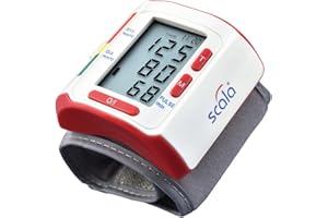 scala SC 6400 Tensiomètre au Poignet, Rouge, Blanc