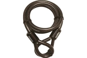 Henry Squire Looped Extender Security Cable, 1800 mm Length x 12 mm Diameter, Black