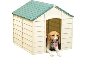 Vigor-Blinky - Caseta para perros, Beige, 71 x 71 x 68 cm