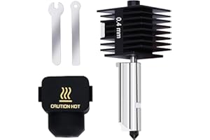 RugooSpink A1/A1 Mini Hotend Kit Hot End Montaggio Testa di Stampa Estrusore con dissipatore di calore in acciaio temprato Ugello Heater Block Accessori di Ricambio Hotend per Bambu Lab Stampante 3D