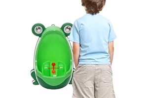 PW TOOLS Junge Urinal - Frosch-Pee-Training,Realistisches Urinal für Kleinkinder mit Spülgeräuschen und einem Ziel zum Üben des Zielens