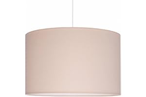 ‎YOUNGDECO youngDECO® Lampe für Kinderzimmer und Babyzimmer, warmes Beige, 2xE27, Ø38cm großer Stofflampenschirm, Kinderzimmer-Deko für Mädchen, komplette Deckenlampe, hergestellt in der EU