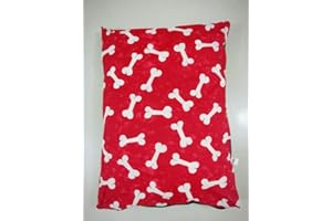 Comfy Nights Large/Extra Large Pet Dog Bed Zipped Removable & Washable Cushion Cover Only Or Cover with Cushion (Large (Cover with Cushion), Red Bone)