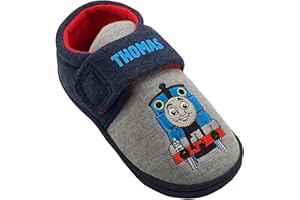 THOMAS & FRIENDS Boys Thomas the Tank Engine Slippers, Grey, Size 4-10