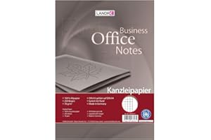 Landré Kanzlei-Papier Recycling A3 auf A4 gefalzt, kariert, 70 g/m², 250 Kanzlei-Bogen