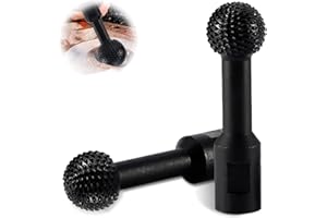 HWTONG Kugelfräser Holz Schnitzen, 25mm Wood Shaper Kugel,Kugelmeißel Feilenschleifköpfe Geeignet für 115/125 mm Winkelschleife