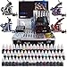 Solong Tattoo® Complete Tattoo Kit 4 Pro Machine Guns 54 Inks Power Supply Foot Pedal Needles Grips Tips Carry Case TK456