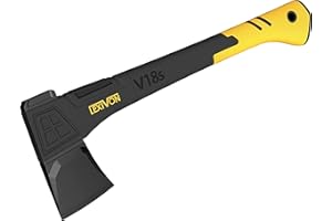LEXIVON Hachette Bois V18S – Hache Merlin Bois Fendre 45 cm | Manche Ergonomique en Composite Fibre de Verre avec Grip en Caoutchouc TPR | Étui de Transport Inclus (LX-V18S)