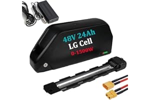 UNIT PACK POWER Batterie 48v 24Ah- Batterie Lithium-ION pour kit de Conversion de vélo électrique 1500w 750W 1000W - Shark Batterie (Litio Batterie Ebike)