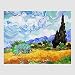Produktbild Kunstdruck Poster Bild Vincent Van Gogh - Cornfield with cypresses 70 x 50 cm ohne Rahmen