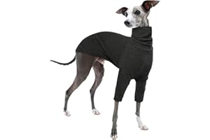 PUMYPOREITY Jersey Whippet, Pijamas Whippet Suéter Whippet Abrigo de Invierno Whippet Ropa de Galgo Italiano Sudadera Perros Jerséis para Perros Pequeños(Gris, S)