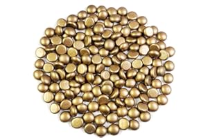 G&S HOMEDEKO Fall Christmas Decoration Gold Glass Gems Flat Marbles,Fish Tank Pebbles,Aquarium Decoration,Home Decorations,Crafts,500g,Fish Tank Pebbles,Aquarium Decoration,Home Decorations,Crafts,500g