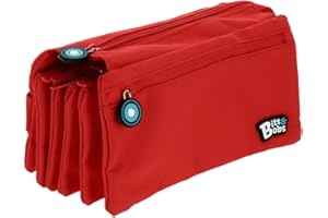 GRAFOPLAS Grafoplás Portatodo Cuádruple Bits And Bobs, Estuche Escolar Niños Unisex, Rojo (Red), 23 X 12 Cm