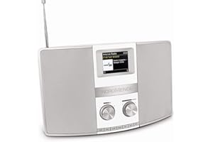 Nordmende Transita 400, Radio por Internet DAB+, FM, WLAN, Bluetooth, NFC, pantalla a color, despertador, conexión para auriculares, 2 x 10 W, entrada auxiliar, Blanco