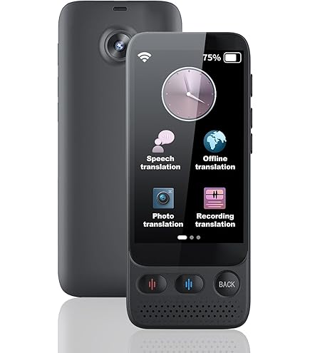 Mini Traducteur Intelligent Sans Fil Portable 70 Langues Bidirectionnelle En Temps Réel