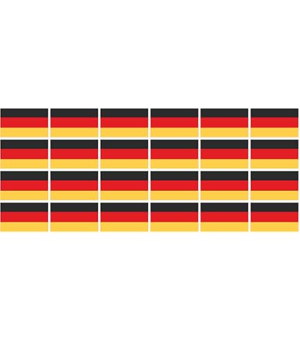 12 Stück Mini-Aufkleber Frankreich Flagge – 33x20 Mm, Rechteckig, Selbstklebend