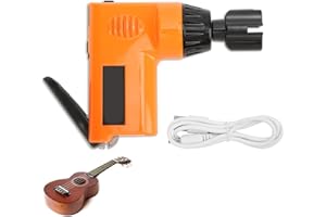 HERCHR Cortador De Cuerdas De Guitarra, Bobinadora De Cuerdas Multifuncional Bobinadora De Cuerdas Eléctrica Herramienta De Mantenimiento De Guitarra Accesorios De Instrumentos Para Ukulele Bajo 2.7(Naranja)