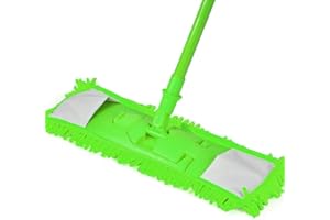 HoitoDeals Extendable Microfibre Floor Mop Cleaner Sweeper For Wooden Laminate Tile Floor Wet Dry
