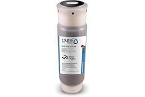 PURE ONE PureOne BEX-AQUAPURE. 100% Aktivkohle Granulat mit Sediment Vorfilter. Feinheiten nach Auswahl 1µ u. 5µ - Filterkerze für Brauchwasser und Trinkwasser. Druckstabiles Gehäuse