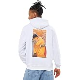 Mesfeno Sırt Baskılı Regular Fit Siyah Kap&uuml;şonlu Sweatshirt