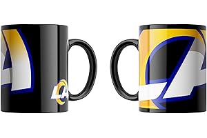 Great Branding NFL Oversized Classic Tasse Team-Logo schwarz American Football Tasse 330 ml Becher für Fans