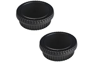 VKO Front Body Cap & Rear Lens Cap Replacement for Canon EOS 60D 70D 77D 80D 7D 5D Mark II III IV 750D 760D 700D 800D 4000D 2000D 200D 1300D Camera Body & EF Lens Replaces RF-3(2 Pack)