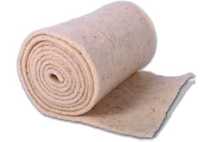 NOOR Strisce avvolgenti in Lana di Pecora, 20 x 200 cm, Colore Bianco Naturale, per Piante in Vaso, Protezione antigelo 100% Fibra Naturale, per Piante, nichelato, Circa 4 mm di Spessore