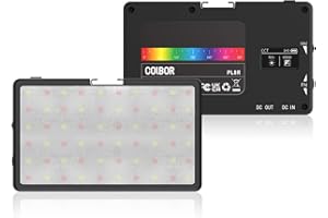 COLBOR PL8R RGB Video Light 2700 K-6500 K Fotografia LED Wypełnienie Panel oświetleniowy Możliwość przyciemniania 37 scen Efekty świetlne Wbudowana bateria z uchwytem na zimne buty Magetyczne sterowanie aplikacją z tyłu