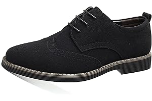 ARO LORA Hommes Robe Oxfords et Derbies Chaussures Classiques à Lacets Casual Suede Brogues Chaussures