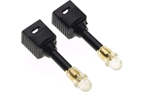 KEPLE Adapter z gniazda TOSLink do wtyczki Mini TOSlink 3,5 mm, 2 Sztuki - przejściówka z gniazda na wtyczkę ze złotą końcówką, przejściówka z gniazda na wtyczkę