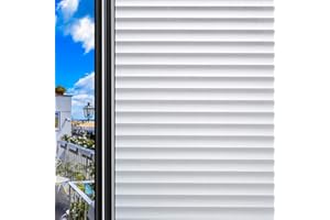 DUOFIRE Privacy Window Film Decorative Window Sticker Frosted Non Adhesive No-Glue Static Cling Glass Film Anti-UV Film (60cm X 200cm, DP040)