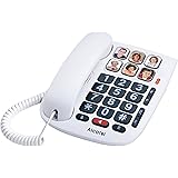 Alcatel Max 10 - Telefono cablato per anziani, colore: bianco
