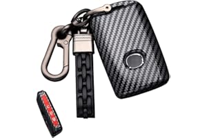 ontto Guscio Cover per Chiave Telecomando per Mazda 3 Alexa MX30 CX-30 2019 2020 CX-4 CX-5 CX-8 2020 Accessorio in ABS Custodia Protettivo Coprichiave Portachiavi 3 Tasti-carbonio rosso