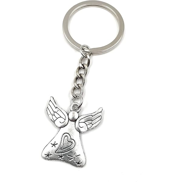 Onwomania Löwen Schlüsselanhänger - Metall Glücksbringer Mit Wüsten-Motiv - Personalisiertes Geschenk