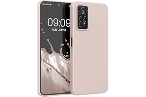 kwmobile Funda para Xiaomi Redmi Note 11 Pro / 11 Pro (5G) / 12 Pro (4G) Carcasa - Ultrafina de TPU y Silicona con Bordes elevados anticaídas - Beige Rosa Claro