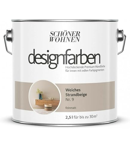 hagebauSPN Schner Wohnen designfarben feinmatte Wandfarbe fr innen 2,5  Liter mit go/on Rollen-Set 5-tlg (Nr 27 Erhabenes Agavengrn) : Amazon.de:  Baumarkt
