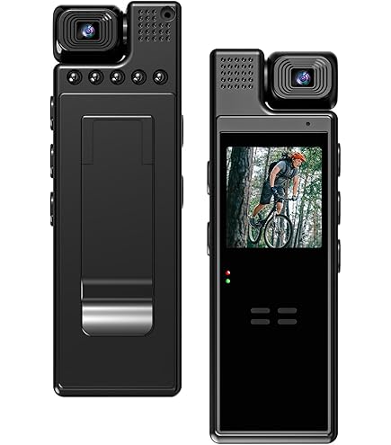 Hersance 128 GB Body Cam Met Audio En Video, 1080p Bodycam Lichaamscamera Grote Groothoek Rugclip 180 Lens Nachtzicht Bewegingsdetectie Voor Dagelijkse Opname Service 1587316536