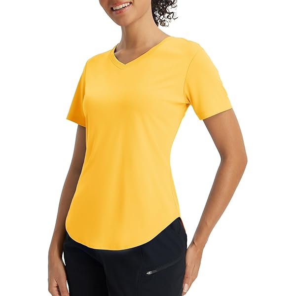baleaf T-shirt voor dames, uv-shirt, V-hals, loopshirt, sportshirt, korte mouwen, t-shirts, UPF 50 , sneldrogend, sportbovenstuk, lichtblauw, XL baleaf T-shirt voor dames, uv-shirt, V-hals, loopshirt, sportshirt, korte mouwen, t-shirts, UPF 50 , sneldrogend, sportbovenstuk, lichtblauw, XL