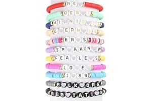 ARZASGO 5 Pcs Singer TS Bracelets Set Friendship Bracelets for Women Girls Outfits Jewelry Set for Fans Gifts