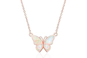 WINNICACA Schmetterling Opal Schmuck Sterling Silber Geschenk für Frauen