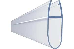 Hnnhome Tätningsremsa för skärm för badkar och dusch, för 4–6 mm glas, upp till 18 mm mellanrum
