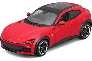 BBURAGO - Ferrari Purosangue R&P - Modellino Realistico Auto in Scala 1:24, Licenza Ufficiale Ferrari, Età Consigliata 3+ Anni