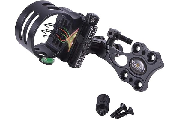AMEYXGS Tir à l'arc Bow Sight Viseur d'arc à Poulies 5 Pin Micro Ajuster Visières pour Arc Composé Visée d'arc Viseur Vue d'arc Gaucher et Droitier