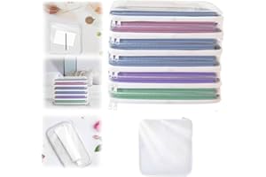 GEHANICO Bliss Bins - Contenitore rigido con cerniera, con doppia cerniera, contenitore per giocattoli, contenitori in plastica trasparente, impilabili, contenitori per giocattoli (piccolo: 20 x 25 x 5 cm)