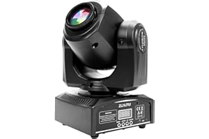 ZU&RU LED Stage Lights Moving Head Lights 8 Gobos 15 Colors 11 Channels 30W Spotlights DMX 512 with Sound Activated for Wedding DJ Party Stage Lighting