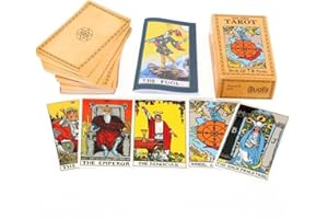 Qualis 78 PCS Original Tarot Cards And Book For Beginners Set | Deck with 100 Page Guide Book | Tarot Card Set By Pamela Colman - Smith-Waite Rider Deck For Beginners