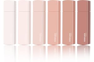 Amabro Piccoli nastri bianchi, 6 pezzi, correttori istantanei, set di mini nastri bianchi per studenti, impiegati, casa, scuola, cancelleria (rosa sfumato)