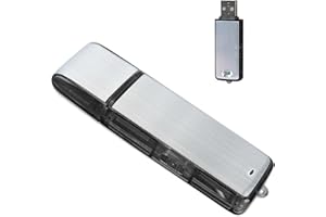 16G Mini Digital Voice Recorder – Podazz Sound Actived 90 Hours Capacity USB Rechargeable Metal Case Sound Recorder for Lectures Meetings